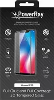 PowerRay Ultra Durable 3D Full Glue Glass ekrano apsauga Huawei P30, juoda, blister PR-3DFGHUAP30BL