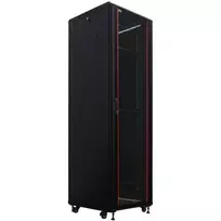 IT-BUDGET 19 inch Tinklo spintelė SRK - 38U - 600x600 mm - Stiklinės/Plieninės durelės - Išardoma - Juoda 90ITB19SRK3866GSN