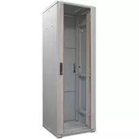 IT-BUDGET 19 inch serverio spintos SRK 42U 600x1000 mm stiklo/vientisos durys išardoma šviesiai pilka 90ITB19SRK42610GGN