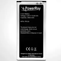 PowerRay akumuliatorius PR-S5, skirtas Samsung Galaxy S5, 2800 mAh, didmeninė pakuotė (PR-S5)