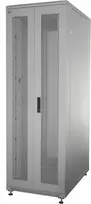 IT-BUDGET 19 inch serverinė spinta SRK komplektas - 42U - 600x1000 mm - perforuotos dvigubos durelės priekyje ir gale - 4 aktyvūs ventiliatoriai - PDU - lentynos - surinkta - šviesiai pilka 99ITB19SRK42610DTGM