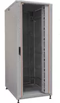 IT-BUDGET 19 inch serverinė spinta SRK - 42U - 800x1000 mm - stiklo/plieno durelės - kabelių kanalai - išardoma - šviesiai pilka 90ITB19SRK42810GGN