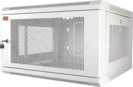 IT-BUDGET 19 inch sieninis tinklo spintelė 6U, 570x600 mm, perforuotomis priekinėmis ir šoninėmis panelėmis, nuimamais šoniniais skydais, balta 90ITB19MSR666TW