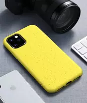 CYOO BioCase - iPhone 12 Pro Max 6,7 colio - geltonas - kietas dėklas - biologiškai skaidomas (CY121900)