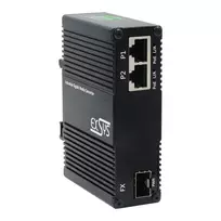 EXSYS EX-60344 2 prievadų PoE++ medijos konverteris 90W, SFP, -40°C iki +80°C