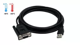 EXSYS EX-1311-2FT USB 2.0 į RS-232 serijinis adapteris, DB9 moteriškas, FTDI lustas, pramoniniam temperatūrų diapazonui