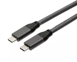 EXSYS USB 3.2 Gen 2x2 USB-C kabelis, 20Gbit/s, 5A, 100W, pilkas pintas, 3,0 m EX-K1596-3.0