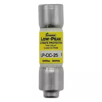 Eaton LP-CC-25 25A 600V lėto veikimo Class CC saugiklis, 10 vnt. paketas