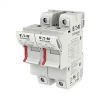 Eaton CH142DU 2 polių cilindrinis saugiklių laikiklis, 50 A, 690 V AC, DIN bėgio montavimas, 14 x 51 mm