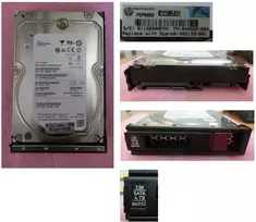 HPE 4TB 3,5 inch LFF SATA 6Gb/s 7200 RPM Midline Hot-Swap HDD su Low Profile laikikliu 862133-001