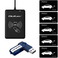 Qoltec Hotel EV System | EV kortelių programuotojas + programinė įranga + 5 EV kortelės