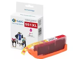 G&G XL rašalo kasetė, suderinama su Canon CLI-551M XL (rausvai raudona, didelės talpos) 14568