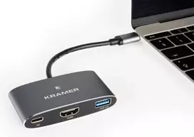 Kramer KDock-1 USB-C dokinimo stotis su HDMI, 2x USB 3.0, Gigabit Ethernet, 60W PD 91-00016099