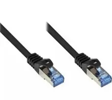 ESTARS Dätwyler Uninet 7702 FRNC Cat 6A S/STP komutacinis kabelis su Hirose TM31 RJ45, juodas, 1,5 m (ES1.7.0150BK)