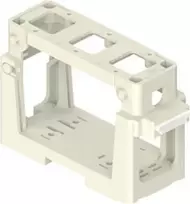 ILME COB03/3BC modulių laikiklis 3x 21,21 mm įdėklams, termoplastikas, juodas