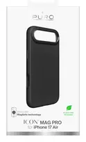 PURO Icon dėklas Apple iPhone 17 Air 6,6 inch juodas, suderinamas su MagSafe