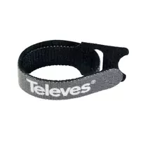 Televes KBL kibiosios juostos kabelių rišimui, 10 vnt., juodos, 15 mm x 250 mm 200102