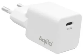 Aqiila Chargebird W1 20W USB-C sieninis įkroviklis, baltas AQWCW1PBI20W898