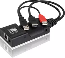 ADDER ALIF101T-HDMI KVM over IP siųstuvas - HDMI, USB, audio, Cat5e/Cat6/Cat7, 2560x1600@60Hz, juodas aliuminis