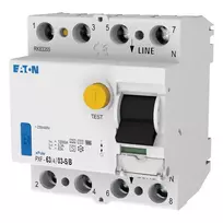 EATON PXF-63/4/03-S/B liekamosios srovės automatinis jungiklis, 63A, 4 polių, 300mA, B tipo selektyvusis 300304