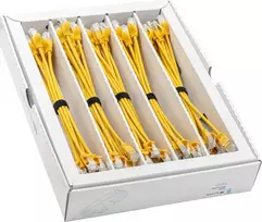 Wirewin SLIM-LS-K6A 0.15 YE 50 Cat6a U/FTP plonas Ethernet tinklo kabelis, 0,15 m, geltonas, 50 vnt. paketas