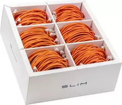 Wirewin SLIM-LS-K6A 2.0 OR 60 Cat.6A U/FTP plonas Ethernet tinklo kabelis, 2m, oranžinis, 60 vnt. paketas
