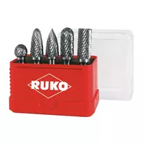 RUKO FRS frezų rinkinys, 5 dalių, 12mm kotas