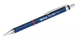 Rotring Tikky Retro mechaninis pieštukas 0,5 mm, mėlynas chromo apdaila 2202566