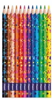Maped PIXEL PARTY trikampiai spalvoti pieštukai, 12 skirtingų spalvų, minkštas nelūžtantis švinas, pikselių rašto korpusas, kartoninė dėžutė 862204