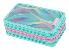 Herlitz TriCase Minty Love penalas, 31 dalių, poliesteris, trys skyriai, 3 užtrauktukai 400205914
