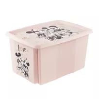 keeeper Karolina Minnie 45 litrų dėžė su dangčiu, polipropilenas, Nordic Pink, 1 vnt.