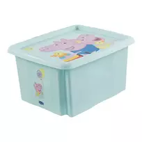 keeeper karolina Peppa Pig 24 litrų dėžė su dangčiu, PP, akvamarino spalvos, 1 vnt.