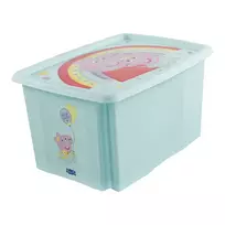 keeeper karolina Peppa Pig dėžė su dangčiu, 45 L, akvamarino spalvos, sukraunama 1223962433600
