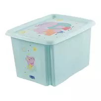 keeeper Karolina Peppa Pig dėžė daiktams, 30 litrų, akvamarino spalvos, su dangčiu, sukraunama 1223862433600