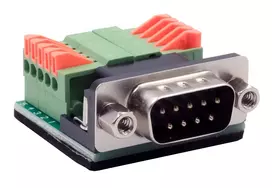 EXSYS EX-49000 serijinis adapterio kabelis D-SUB 9 kontaktų male į 10 kontaktų gnybtų bloką, 30 cm