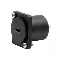 EXSYS EX-49167 D-Type USB-C moteriškas į vyrišką adapteris, skydo montavimui, USB 3.2 Gen 2, 10Gbps