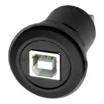 EXSYS EX-49213 skydelio tvirtinimo adapteris USB-B (moteriškas) į USB-A (moteriškas), USB 2.0, metalinis korpusas