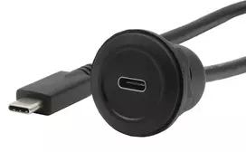 EXSYS EX-49222 USB-C panelinis adapterio kabelis, USB 3.2 Gen 2, 10Gbps, 100W PD, 30cm