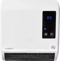 Nedis HTBA20WT keraminis ventiliatorinis šildytuvas 1500 W, baltas/pilkas, iki 20 m²