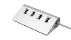 EXSYS EX-1134-2 USB 3.2 Gen 1 4 prievadų šakotuvas su USB-C kabeliu ir USB-A adapteriu