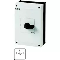 Eaton 207234 T5B-4-8410/I4 žvaigždės–trikampio jungiklis korpuse, 63 A, 0-Y-Δ, IP65