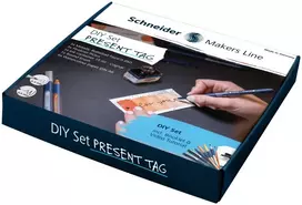 Schneider DIY dovanų etikečių rinkinys baltas su auksiniais ir sidabriniais metaliniais žymekliais (ML85060902)