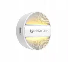 Forever Light PURE FLC-20 ALMA LED naktinė lempa su PIR jutikliu, 1,2 W, 3000 K, 500 mAh