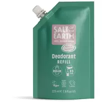 „Salt-Of-The-Earth“ melionų ir agurkų dezodoranto pildymas – natūralaus dezodoranto su rutuliukais pildymas, 525 ml