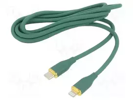 Gembird CC-USB2S-CM8PM-1.5M-G Premium Silicone Charging & Data Cable USB Type-C to 8-pin Male 1.5m / green