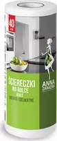 „Anna Zaradna“ virtuvės servetėlės ritinyje „ANNA ZARADNA“, 40 vnt., baltos, baltos