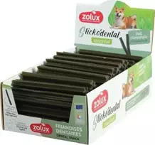 ZOLUX Šunų skanėstas dantų priežiūrai STICKODENTAL M chlorofilas 12cm 80vnt