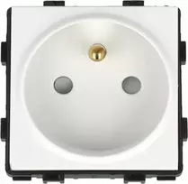 AKS Elektros lizdas Standard 1B 2P+Z Be Blokavimo Baltas 1 Vnt. 333527 Aks Zielonka