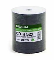 Traxdata TRAXDATA RITEK CD-R 700MB 52X PRINTABLE MEDICAL CAKE*100 901CK100IW-MD