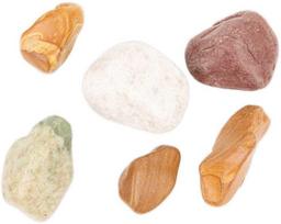 NB Minerals Poliruoti akmenys Multicolor Pebble 50-80 mm akvariumui, terariumui 10kg/PAKUOTĖ